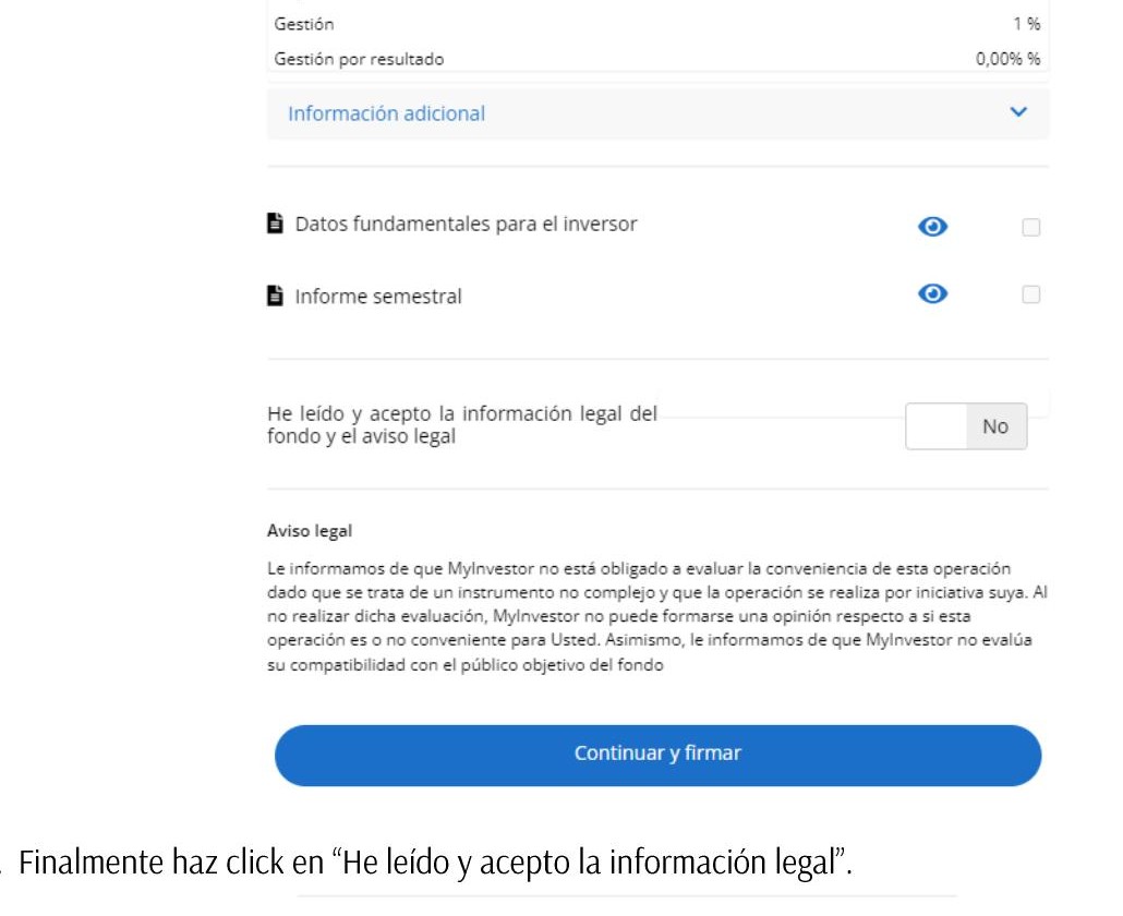 MyInvestor: documentos legales del fondo
